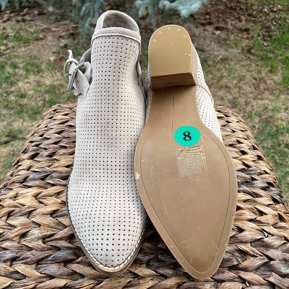 Dolce Vita Cream Katch Perforated Bootie With Adjustable Ankle Buckle Detail 8 - Picture 6 of 8